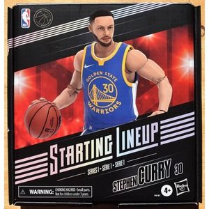 Starting Lineup NBA Series 1 Stephen Curry 6-Inch Action Figure Hasbro New NIB